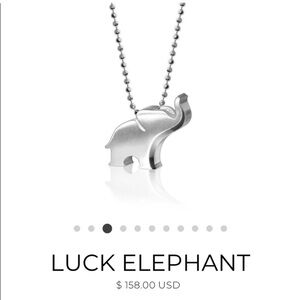 Silver Elephant Pendant Necklace